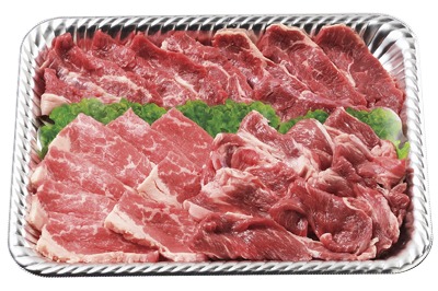 焼肉セット(3点盛り)●オーストラリア産・牛サガリ〈180g〉・ラム肩肉〈150g〉●アメリカ産牛ロース〈120g〉