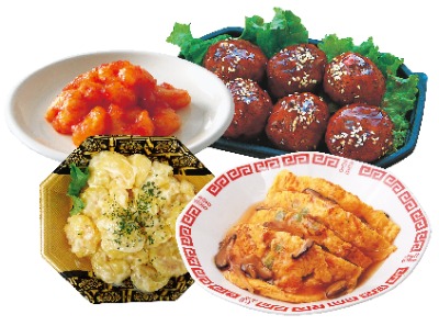 中華よりどりセール(エビチリ・肉団子・エビマヨ・かに玉など)