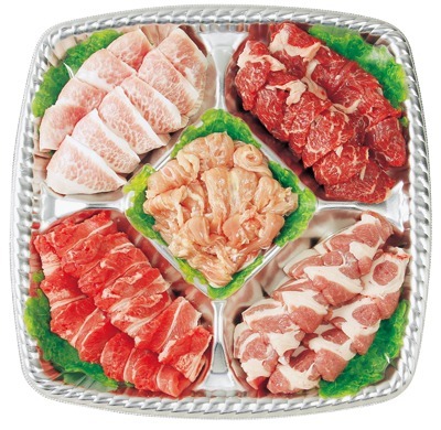 焼肉セット(5点盛り)●オーストラリア産牛サガリ(150g)●アメリカ産牛ロース(150g)●国内産・豚肩ロース(150g)・トントロ(解凍/150g)・若鶏こにく(解凍/150g)