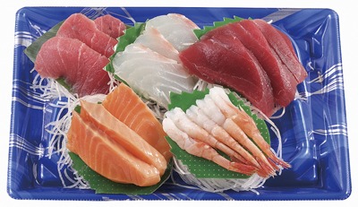 天然生本まぐろ中トロ・赤身入りお刺身お造り