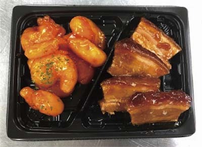 中華2点盛(エビチリ・豚角煮)