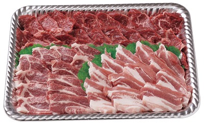 焼肉セット(3点盛り)●オーストラリア産牛サガリ(300g)●北海道産『かみこみ豚』豚肩ロース(250g)●十勝清水産『とかち桃花豚』豚バラ(250g)