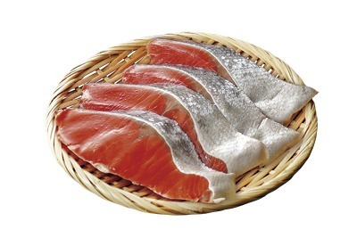 定塩紅さけ切身厚切り