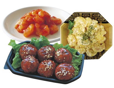 中華惣菜各種（エビマヨ・エビチリ・肉だんごなど）