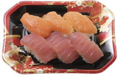 まぐろ3貫サーモン3貫