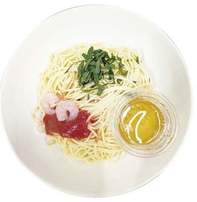 和風出汁と大葉香る！明太冷製パスタ