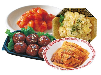中華よりどりセール(エビチリ・エビマヨ・肉団子・かに玉など)