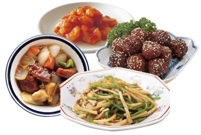 人気の中華・えびチリ・酢豚・肉団子・チンジャオロースなど