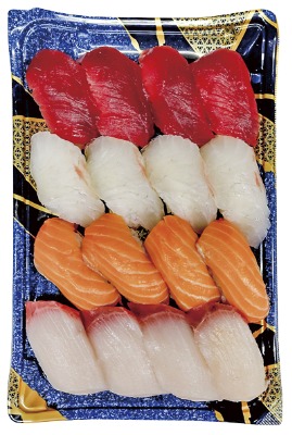 「生」にこだわった魚屋の生寿司(生本まぐろ・生サーモン・ぶり・たい/各4貫入)