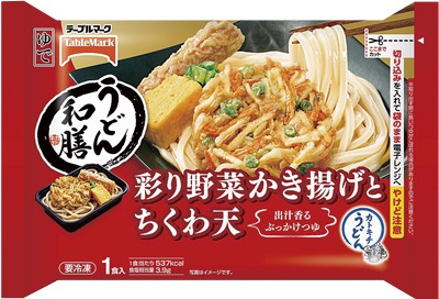 うどん和膳 彩り野菜かき揚げとちくわ天
