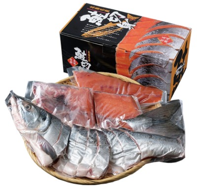 特上 新巻鮭・姿切身(冷凍)