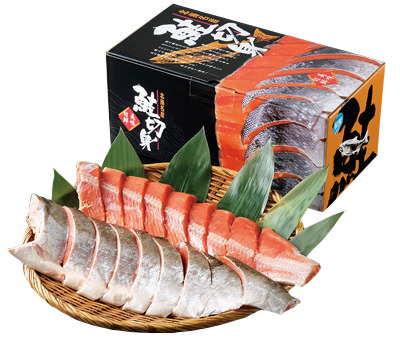 定塩紅鮭半身分切身(冷凍)
