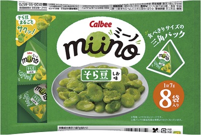 miinoそら豆しお味三角パック