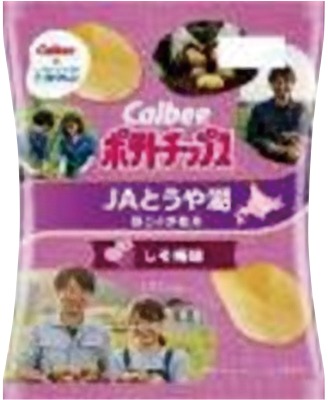 ポテトチップス しそ梅味JAとうや湖の新じゃが使用