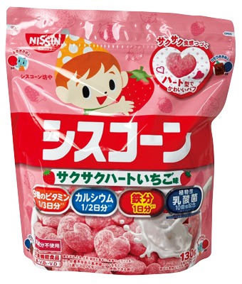 シスコーンサクサクハートいちご味
