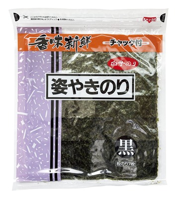 チャック付姿やきのり黒