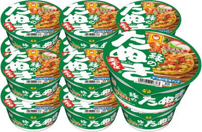 緑のたぬき天そば