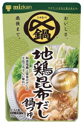 〆まで美味しい地鶏昆布だし鍋つゆストレート