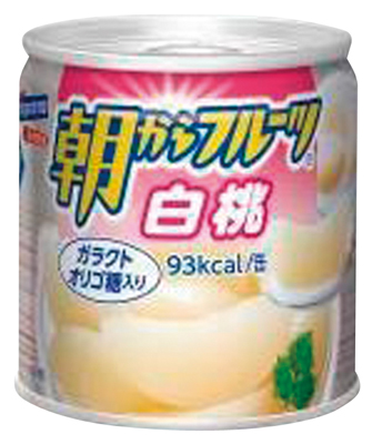 朝からフルーツ 白桃