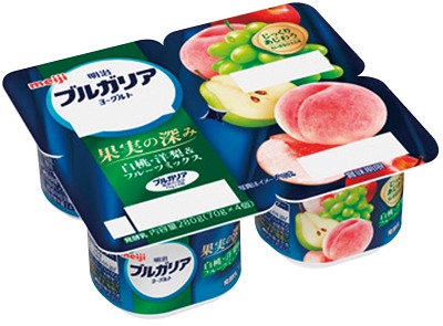 ブルガリアヨーグルト 果実の深み 白桃・洋梨&フルーツミックス