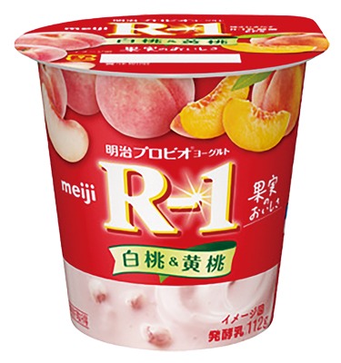 プロビオヨーグルトRー1白桃＆黄桃