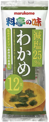 生みそ汁料亭の味 減塩わかめ
