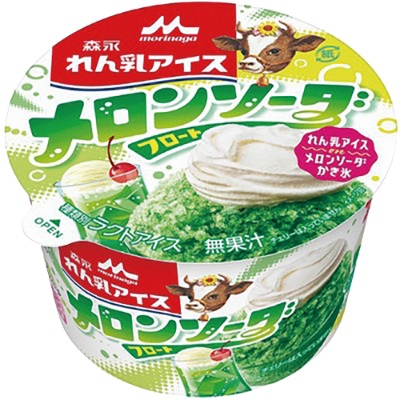 森永れん乳 アイス メロンソーダフロート