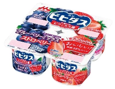 ビヒダスヨーグルト ブルーベリーミックス＋ストロベリー