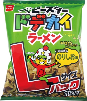 ベビースタードデカイラーメン Lパックごま油香るのりしお味