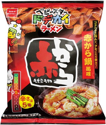 ベビースタードデカイラーメン赤から鍋風味 辛さは5番