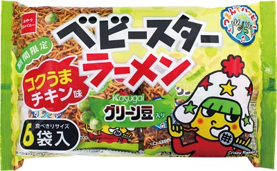 ベビースターラーメンコクうまチキン味 グリーン豆入り