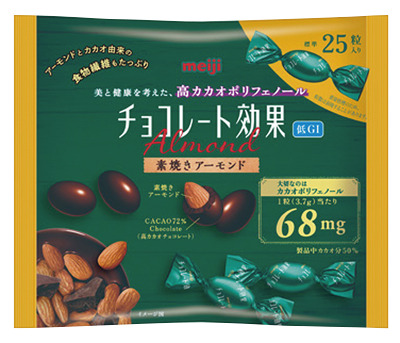 チョコレート効果カカオ72％袋アーモンド袋