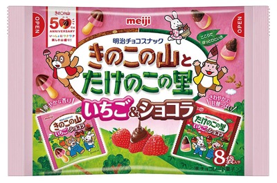 きのこたけのこいちごショコラ袋