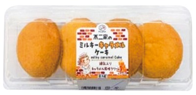 不二家のミルキーキャラメルケーキ