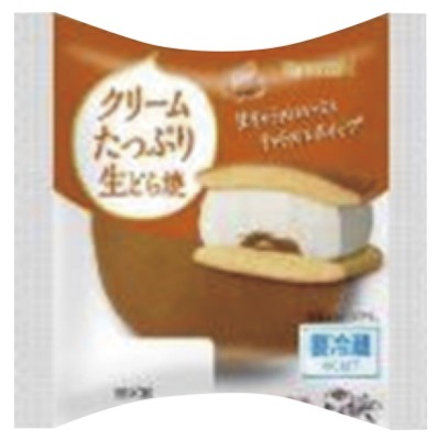 クリームたっぷり生どら焼キャラメルソース&キャラメルホイップ