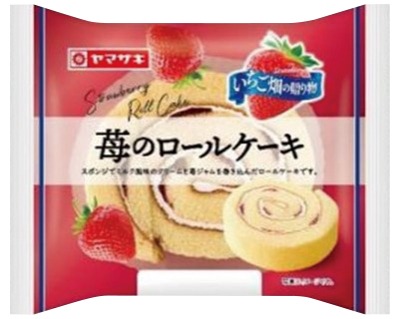 苺のロールケーキ