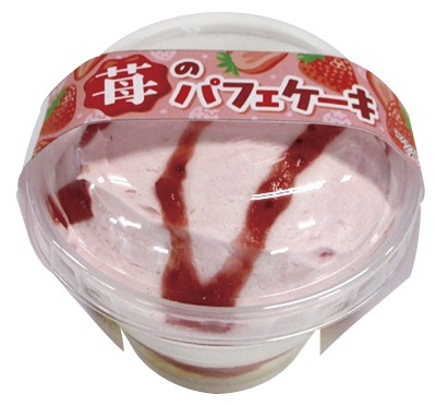 苺のパフェケーキ