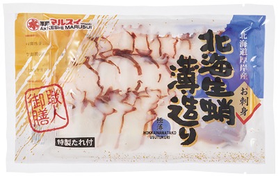 北海生たこ薄造り