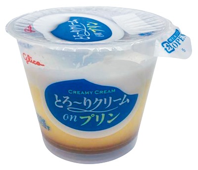 とろ～りクリームONプリン