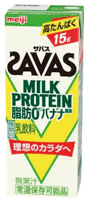 ザバスミルクプロテイン脂肪ゼロバナナ風味