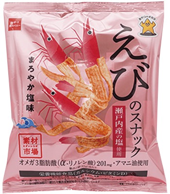 素材市場えびのスナックまろやか塩味