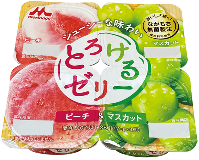とろけるゼリー ピーチ＆マスカット