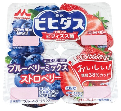 ビヒダスヨーグルトBB536 ブルーベリーミックス＋ストロベリー