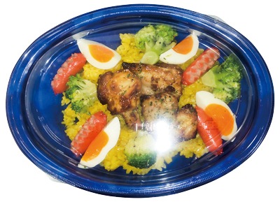 彩りチキンパエリア