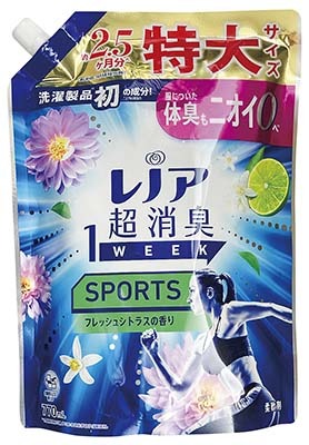 レノア超消臭1WEEKSPORTSフレッシュシトラスの香りつめかえ用特大