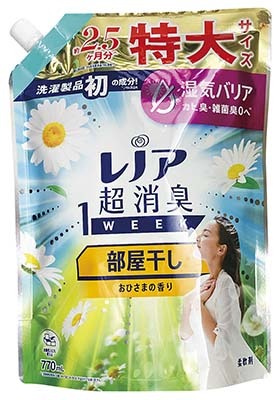 レノア超消臭1WEEK部屋干しおひさまの香りつめかえ用特大