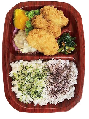 広島菜ごはんと牡蠣フライ弁当