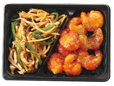 中華2点盛(エビチリ・チンジャオロース)