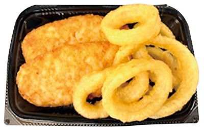 ハッシュポテト&フライドオニオン