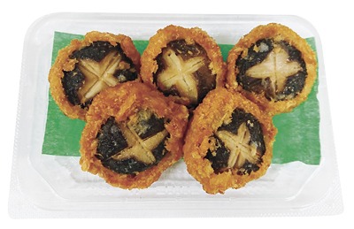 肉厚しいたけ海老詰めフライ